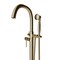 Castello Usa Neptune Freestanding Brushed Gold Gooseneck Tub Filler Faucet with Float Handle CB-F04-BG-J0805 - alternate 5